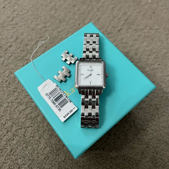Kate Spade Square Face Silver watch - Picture 1 of 4